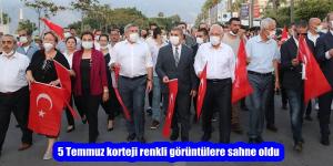 5 Temmuz korteji renkli görüntülere sahne oldu