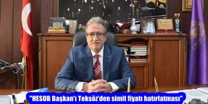 “HESOB Başkan’ı Teksöz’den simit fiyatı hatırlatması”