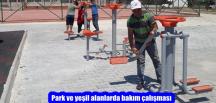 Park ve yeşil alanlarda bakım çalışması