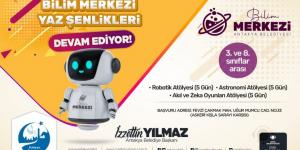 ANTAKYA BİLİM MERKEZİ YAZ ŞENLİKLERİ 2. ETABI BAŞLIYOR