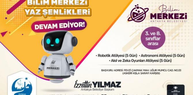 ANTAKYA BİLİM MERKEZİ YAZ ŞENLİKLERİ 2. ETABI BAŞLIYOR