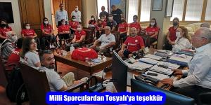 Milli Sporculardan Tosyalı’ya teşekkür