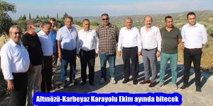 Altınözü-Karbeyaz Karayolu Ekim ayında bitecek