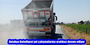 Antakya Belediyesi yol çalışmalarına aralıksız devam ediyor