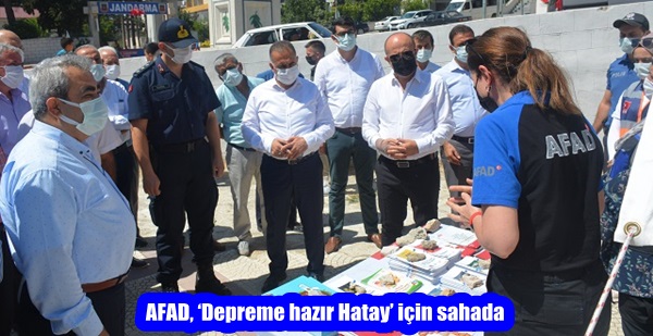 AFAD, ‘Depreme hazır Hatay’ için sahadaAFAD, ‘Depreme hazır Hatay’ için sahada