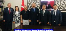 Başkan Yılmaz’dan Kemal Karahan’a tebrik