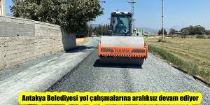 Antakya Belediyesi yol çalışmalarına aralıksız devam ediyor