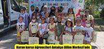 Kuran kursu öğrencileri Antakya Bilim Merkezi’nde