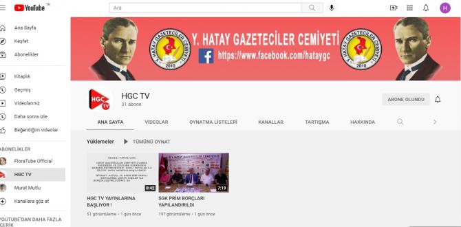 HGC TV Youtube kanalı hizmete girdi