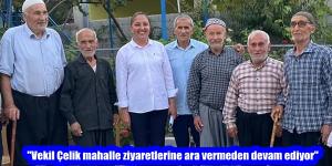 “Vekil Çelik mahalle ziyaretlerine ara vermeden devam ediyor”