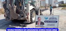 Antakya Belediyesi yol çalışmalarına aralıksız devam ediyor