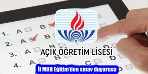 İl Milli Eğitim’den sınav duyurusu