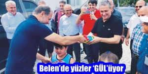 Belen’de yüzler ‘GÜL’üyor