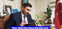 “Döner: Dünya Kitap Okuma Günü kutlu olsun”