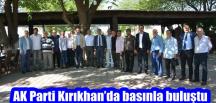 AK Parti Kırıkhan’da basınla buluştu