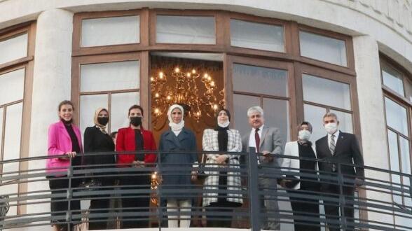 Erdoğan, Meclis binasını gezdi