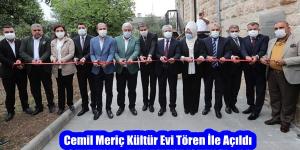 Cemil Meriç Kültür Evi Tören İle Açıldı