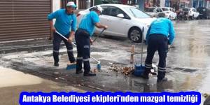 Antakya Belediyesi ekipleri’nden mazgal temizliği