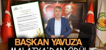 Başkan Yavuz’a Malatya’dan ödül