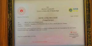 Defne Belediyesi Sıfır Atık Belgesi’ne layık görüldü