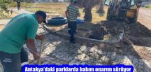 Antakya’daki parklarda bakım onarım sürüyor
