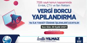 Yapılandırmada son gün 30 Eylül