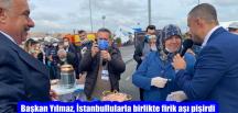 Başkan Yılmaz, İstanbullularla birlikte firik aşı pişirdi