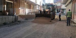 Samandağ’da yol yapım çalışmaları sürüyor