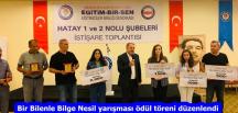 Bir Bilenle Bilge Nesil yarışması ödül töreni düzenlendi