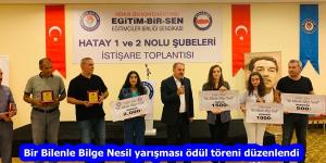 Bir Bilenle Bilge Nesil yarışması ödül töreni düzenlendi