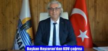 Başkan Hayzaran’dan KDV çağrısı