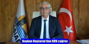 Başkan Hayzaran’dan KDV çağrısı
