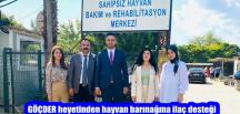 GÖÇDER heyetinden hayvan barınağına ilaç desteği