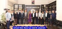 Çinçin’den Baro’ya tebrik ziyareti