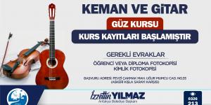 ANTAKYA BELEDİYESİ KEMAN VE GİTAR KURSLARI İÇİN KAYITLAR BAŞLADI