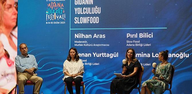 Yurttagül,  Adana’da “Gıdanın Yolculuğu” oturumuna katıldı