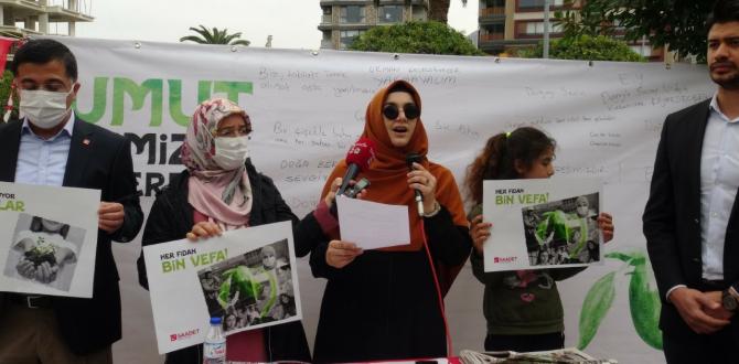 SP’li kadınlar “Necmettin Erbakan Umut Ormanı” kampanyası başlattı