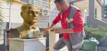 HBB’den Atatürk büstlerine bakım