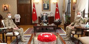 Tuğgeneral Okyar’dan, Vali Doğan’a Ziyaret
