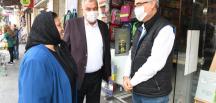 Başkan Yılmaz ve eşi esnafı ziyaret etti