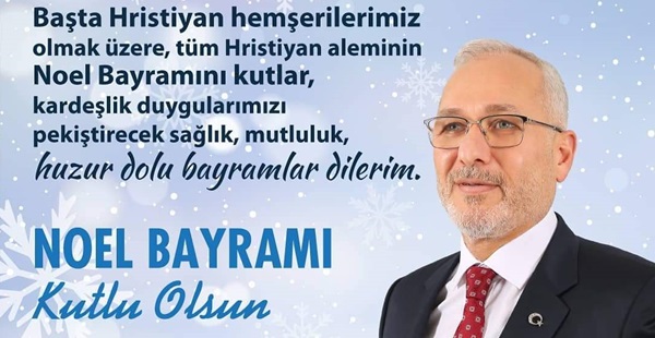 Tosyalı: Hristiyan vatandaşlarımızın bayramını kutluyorum