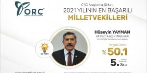 “Vekil Yayman en başarılı milletvekilleri listesinde”