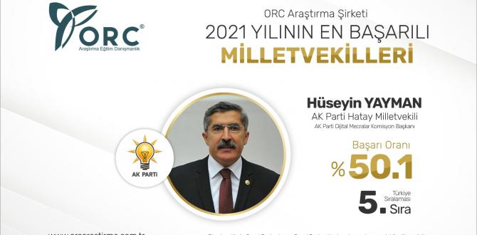 “Vekil Yayman en başarılı milletvekilleri listesinde”