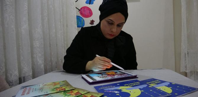 Yazarak çizerek çocukların hayal dünyalarını geliştiriyor