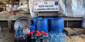Hatay’da 7 bin litre sahte içki ele geçirildi