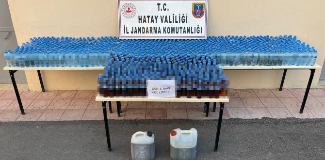 Hatay’da yılbaşı öncesi sahte içki operasyonu