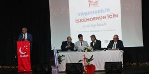 Saadet’ten İskenderun’da coşkulu kongre
