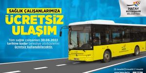 HBB’den sağlık çalışanlarına ücretsiz ulaşım