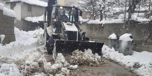 Belen’de karla yoğun mücadele sürüyor