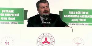 Koca: Artan vaka sayıları konusunda endişe etmeyiniz